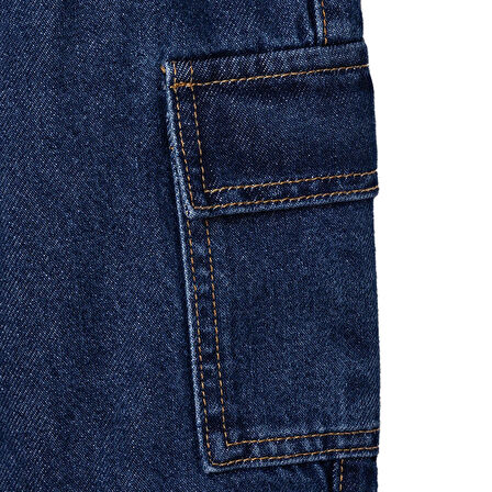 HelloBaby Erkek Bebek New Year Denim Pantolon Lastikli Paça