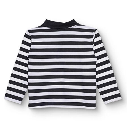 HelloBaby Erkek Bebek Cool Boy Uzun Kol Tshirt Pike Gömlek Yaka