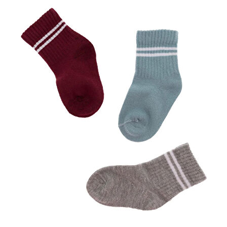 HelloBaby Erkek Bebek 3lü Soket Çorap