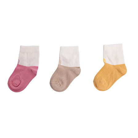 HelloBaby Kız Bebek 3lü Soket Çorap