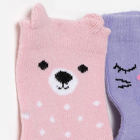 HelloBaby Kız Bebek 3lü Soket Çorap