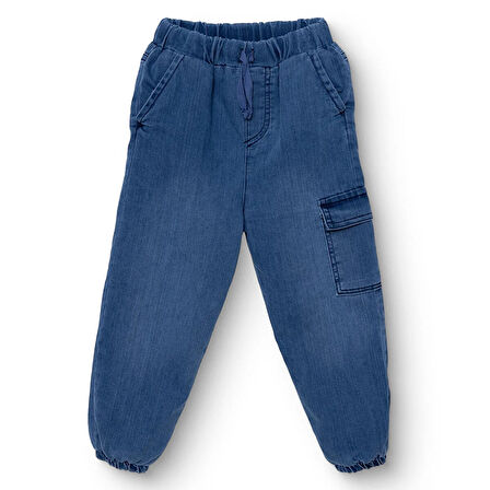 HelloBaby Erkek Bebek Mountain Explorer Denim Pantolon Lastikli Paça
