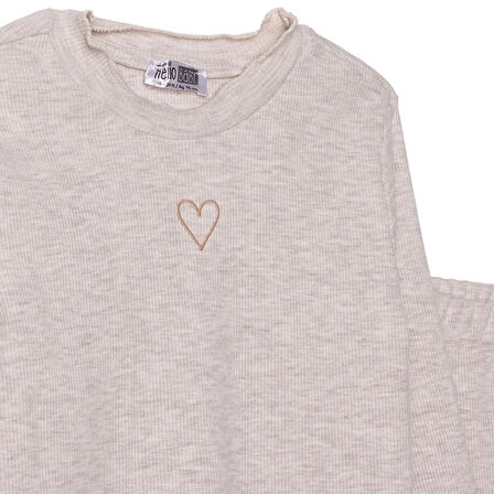 HelloBaby Kız Bebek Leopar Bluz-Tayt Kaşkorse Reçme Paça