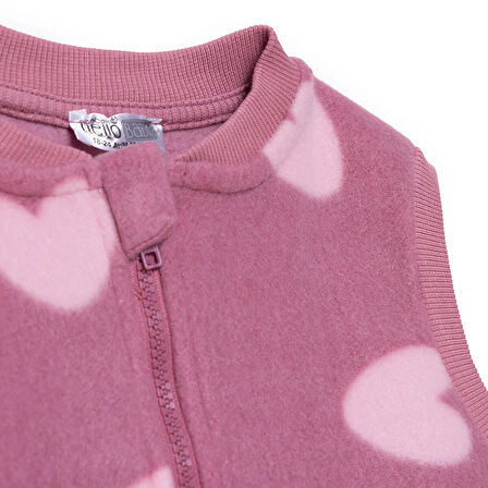 HelloBaby Kız Bebek Polar Yelek Atlet Kol