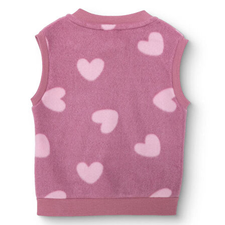 HelloBaby Kız Bebek Polar Yelek Atlet Kol