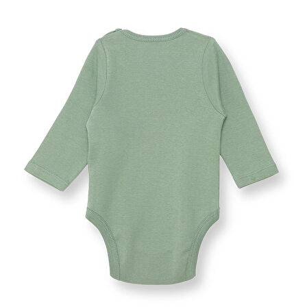 HelloBaby Erkek Bebek Uzun Kol Body Çıtçıtlı Yaka Uzun Kol