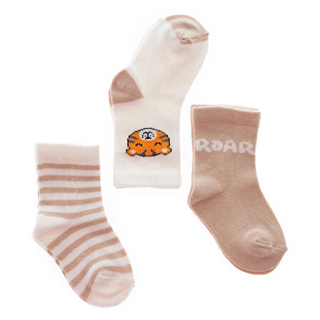 HelloBaby Erkek Bebek 3lü Soket Çorap