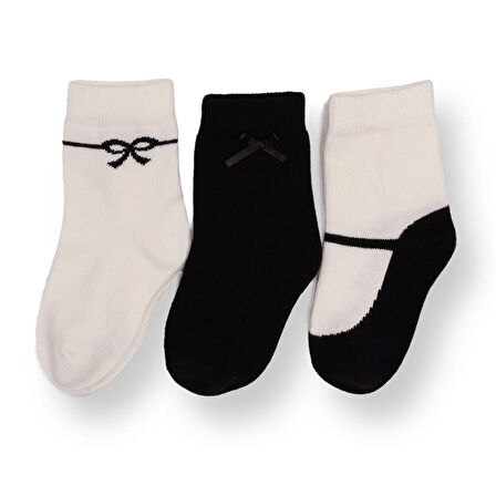 HelloBaby Kız Bebek 3lü Soket Çorap