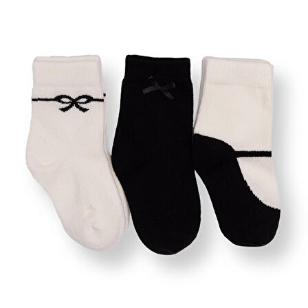 HelloBaby Kız Bebek 3lü Soket Çorap