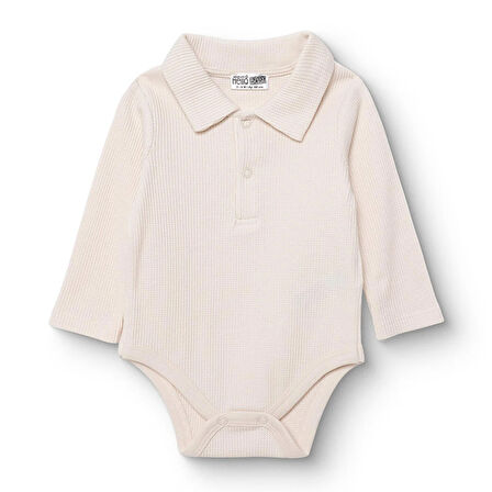 HelloBaby Erkek Bebek Uzun Kol Body Ribana Polo Yaka