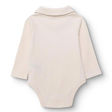 HelloBaby Erkek Bebek Uzun Kol Body Ribana Polo Yaka