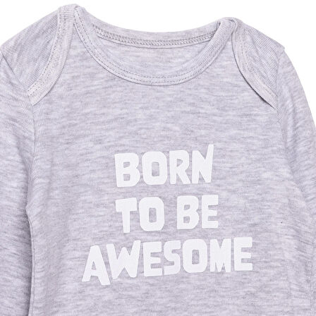 HelloBaby Erkek Bebek Uzun Kol Body Ribana Zarf Yaka