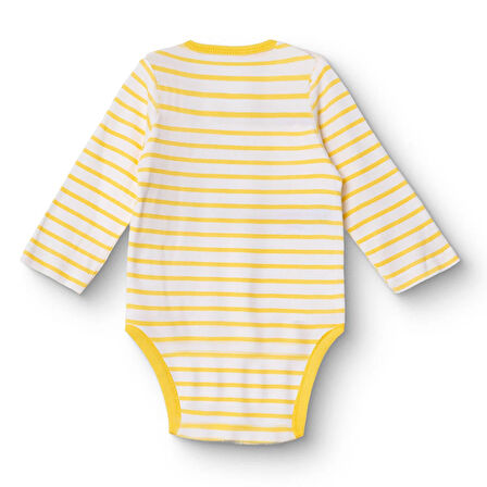 HelloBaby Erkek Bebek Uzun Kol Body Çıtçıtlı Yaka Uzun Kol Ribana Paça