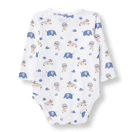 HelloBaby Erkek Bebek Uzun Kol Body Çıtçıtlı Yaka