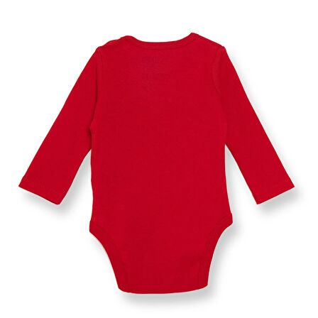 HelloBaby Kız Bebek Uzun Kol Body Ribana Çıtçıtlı Yaka