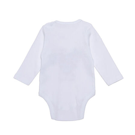 HelloBaby Kız Bebek Uzun Kol Body Ribana Çıtçıtlı Yaka