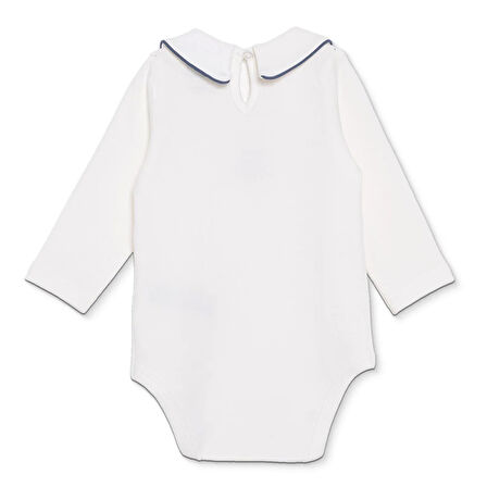 HelloBaby Erkek Bebek Uzun Kol Body İnterlok Bebe Yaka