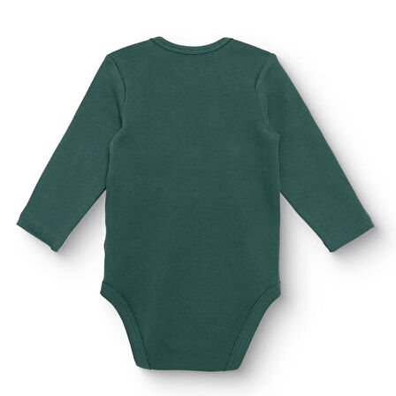 HelloBaby Erkek Bebek Uzun Kol Body İnterlok Zarf Yaka Uzun Kol