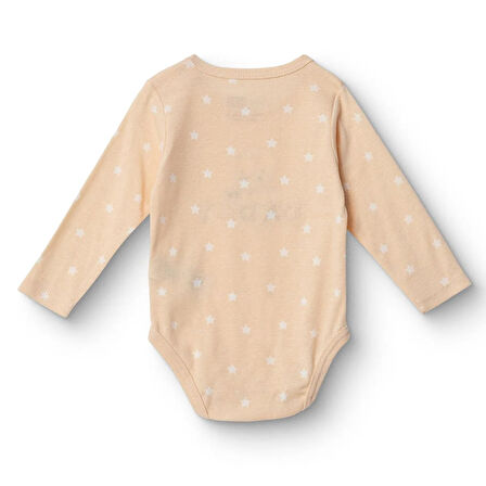 HelloBaby Unisex Uzun Kol Body Ribana Çıtçıtlı Yaka Uzun Kol