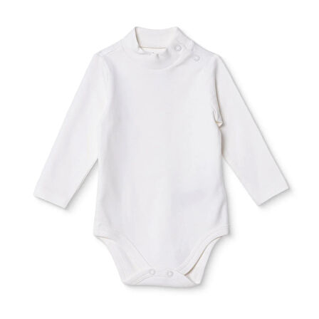 HelloBaby Erkek Bebek Uzun Kol Body İnterlok Çıtçıtlı Yaka Uzun Kol