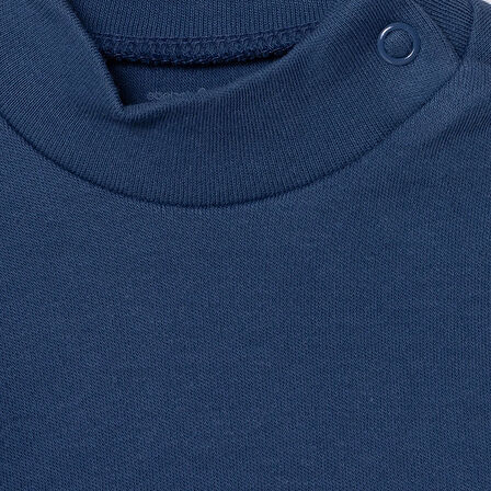 HelloBaby Erkek Bebek Uzun Kol Body İnterlok Çıtçıtlı Yaka Uzun Kol