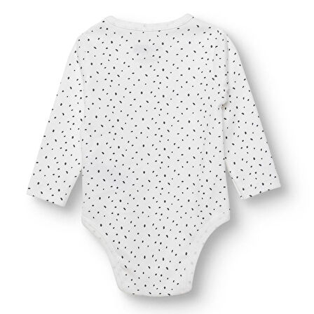 HelloBaby Kız Bebek Uzun Kol Body İnterlok Çıtçıtlı Yaka