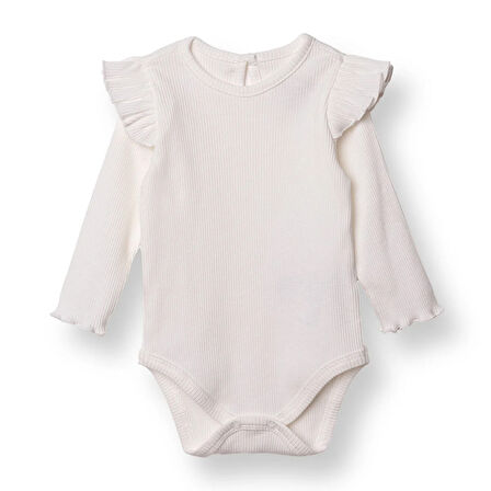 HelloBaby Kız Bebek Uzun Kol Body Bisiklet Yaka