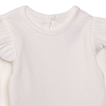 HelloBaby Kız Bebek Uzun Kol Body Bisiklet Yaka