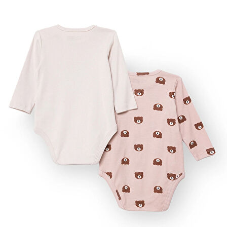 HelloBaby Erkek Bebek 2li Uzun Kol Body Çıtçıtlı Yaka