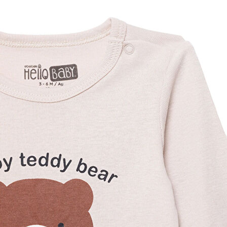 HelloBaby Erkek Bebek 2li Uzun Kol Body Çıtçıtlı Yaka