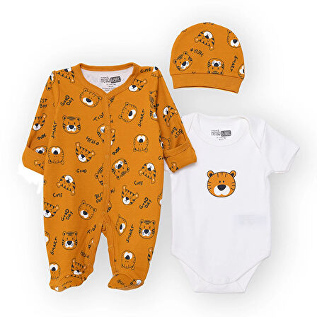 HelloBaby Yenidoğan Tulum-Body-Şapka
