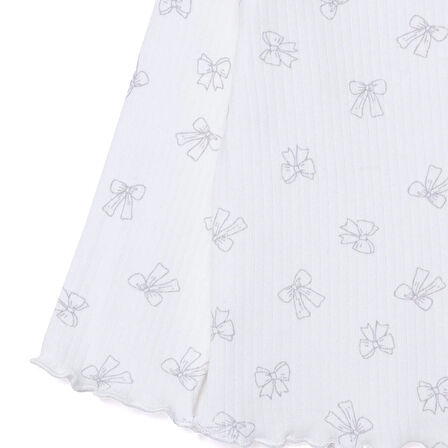 HelloBaby Kız Bebek Uzun Kol Pijama Takımı İnterlok Bisiklet Yaka Uzun Kol Reçme Paça