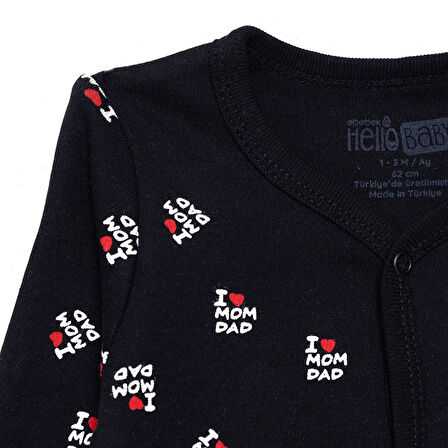 HelloBaby Unisex Patikli Tulum İnterlok Bisiklet Yaka Uzun Kol Patikli Paça