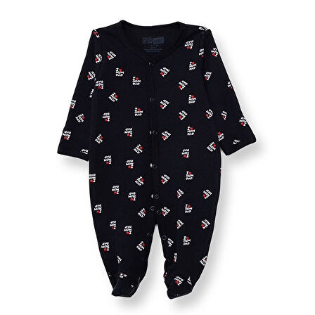 HelloBaby Unisex Patikli Tulum İnterlok Bisiklet Yaka Uzun Kol Patikli Paça