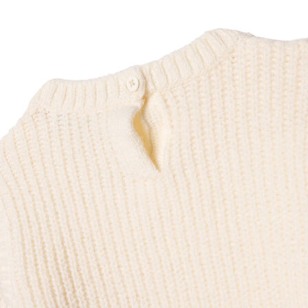 HelloBaby Kız Bebek Floral Teddy Bear Kazak Bisiklet Yaka Uzun Kol