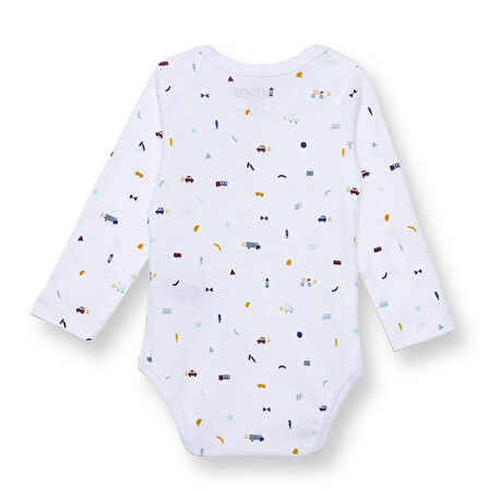 Tiffany Erkek Bebek Uzun Kol Body Çıtçıtlı Zarf Yaka