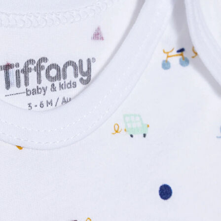Tiffany Erkek Bebek Uzun Kol Body Çıtçıtlı Zarf Yaka