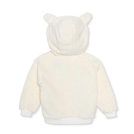 HelloBaby Erkek Bebek Hello Cute Bear Kapüşonlu Sweatshirt Peluş Uzun Kol