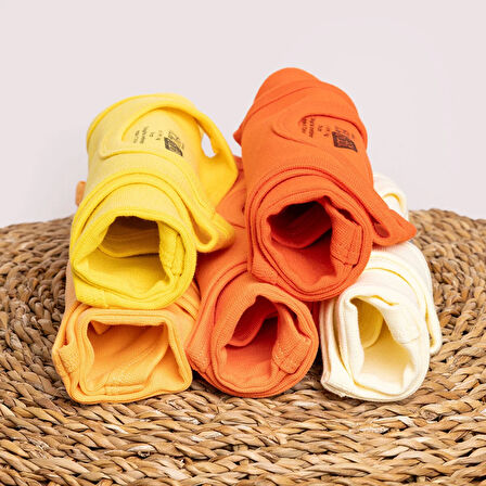 HelloBaby Erkek Bebek 5li Atlet Body Ribana Bisiklet Yaka Atlet Kol