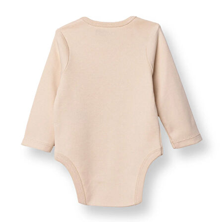 HelloBaby Erkek Bebek Uzun Kol Body İnterlok Zarf Yaka