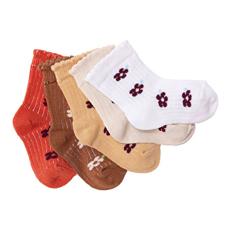 HelloBaby Kız Bebek 5'li Soket Çorap