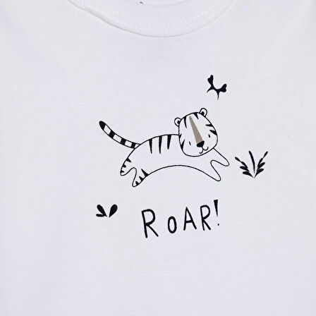 HelloBaby Erkek Bebek 2li Uzun Kol Body İnterlok Çıtçıtlı Yaka