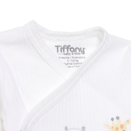 Tiffany Erkek Bebek Yenidoğan Prematüre Set İnterlok Zarf Yaka Uzun Kol Patikli Paça