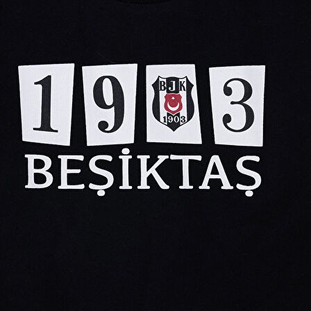 Beşiktaş Unisex Sweatshirt İki İplik Bisiklet Yaka Uzun Kol