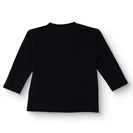 Beşiktaş Unisex Sweatshirt İki İplik Bisiklet Yaka Uzun Kol