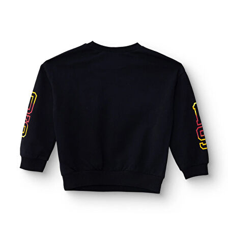 Galatasaray Unisex Sweatshirt İki İplik Bisiklet Yaka Uzun Kol