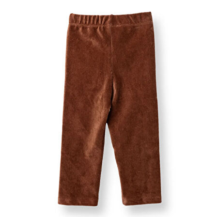 HelloBaby Kız Bebek Kadife Tayt Reçme Paça