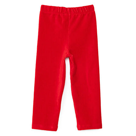 HelloBaby Kız Bebek Kadife Tayt Reçme Paça