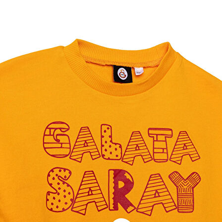 Galatasaray Unisex Galatasaray Sweatshirt İki İplik Bisiklet Yaka Uzun Kol
