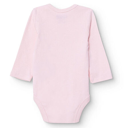 HelloBaby  Kız Bebek Uzun Kol Body Zarf Yaka Uzun Kol Ribana Paça